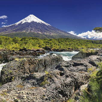 Petrohué-Wasserfälle & Vulkan Osorno 