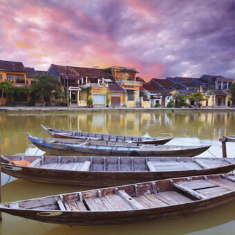 Blick auf das malerische Hoi An 
