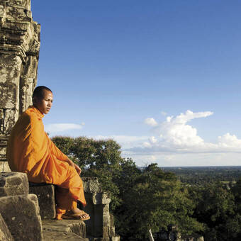 Mönch in Angkor 