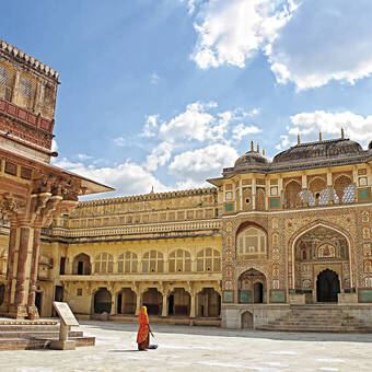 Märchenhaft, das Amber-Fort in Jaipur 