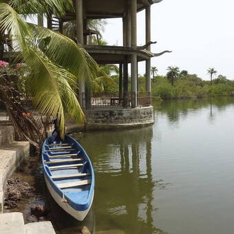 Malerische Landschaft im Makasutu-Park (Gambia) 
