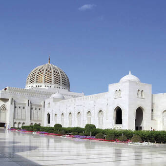 Die Sultan Qaboos Moschee in Muscat 