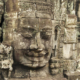 Im Bayon-Tempel 