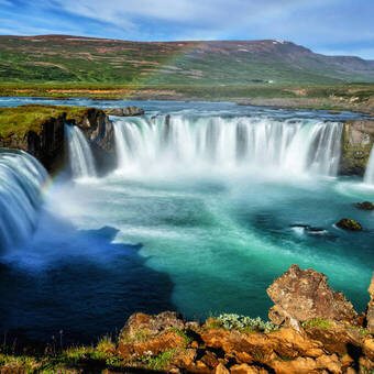 Goðafoss-Wasserfall auf Island © Blue Planet Studio - stock.adobe.com