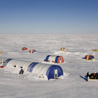 Basis-Camp am Patriot Hill in der Antarktis 