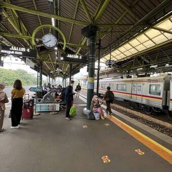 Bahnhof Gambir, Jakarta, Indonesien 