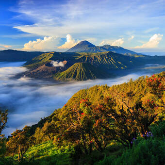 Bromo Vulkan bei Sonnenaufgang,Ost-Java,Indonesien ©lkunl - stock.adobe.com