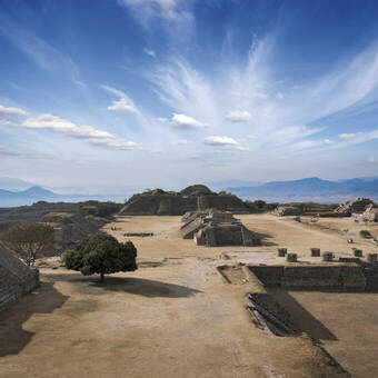 Monte Alban, auf einem Hochplateau über Oaxaca 
