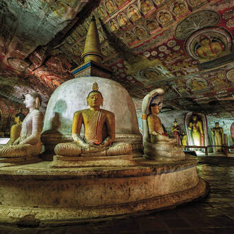 Buddha-Statuen in Dambulla 