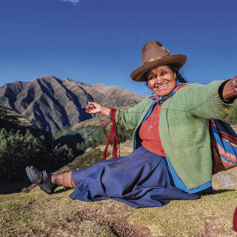 Quechua-Frau im Heiligen Tal der Inka 