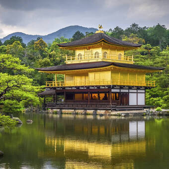 Goldener Tempel Kinkaku-Ji in Kyoto 