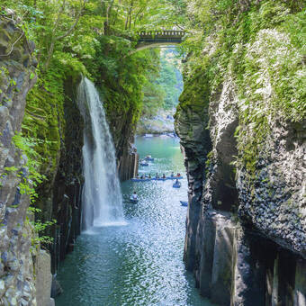 Die Takachiho-Schlucht auf Kyushu 