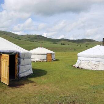 Mongolische Jurten im Terelj-Nationalpark 
