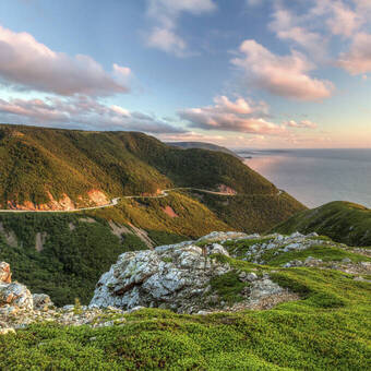 Traumstrasse am Cape Breton in Nova Scotia 