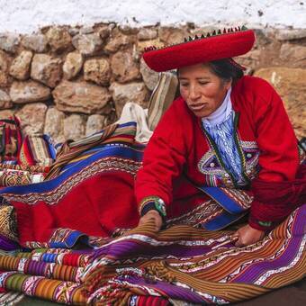Weberin im Urubamba-Tal 