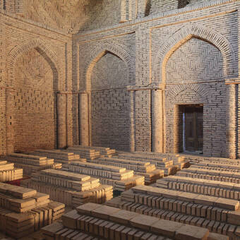 Das Mausoleum im Sultan Saodat Architectural Ensemble, Termez, Usbekistan 