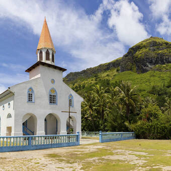 Kirche auf Raivavae, Austral-Inseln © PhotoMarquises 2021