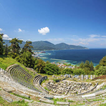 Archäologische Stätte in Limenas, Insel Thassos Balate Dorin