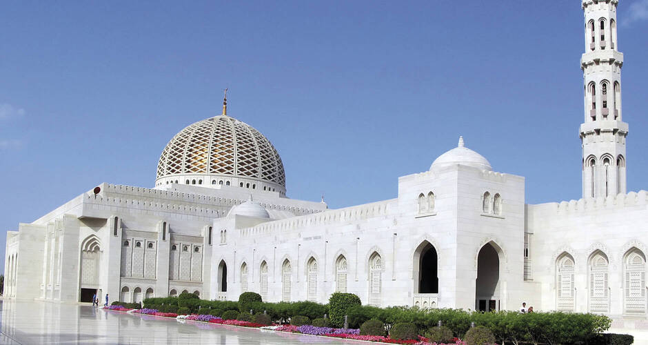 Die Sultan Qaboos Moschee in Muscat 