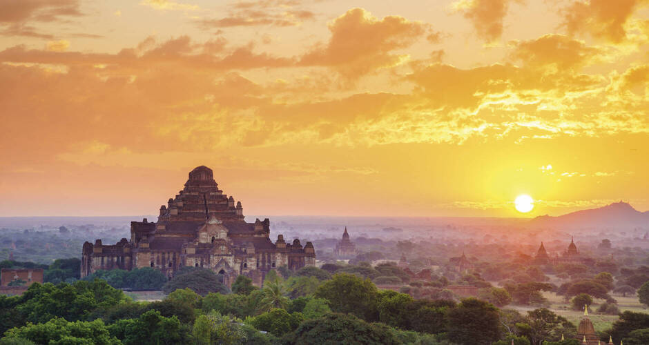 Sonnenuntergang in Bagan 