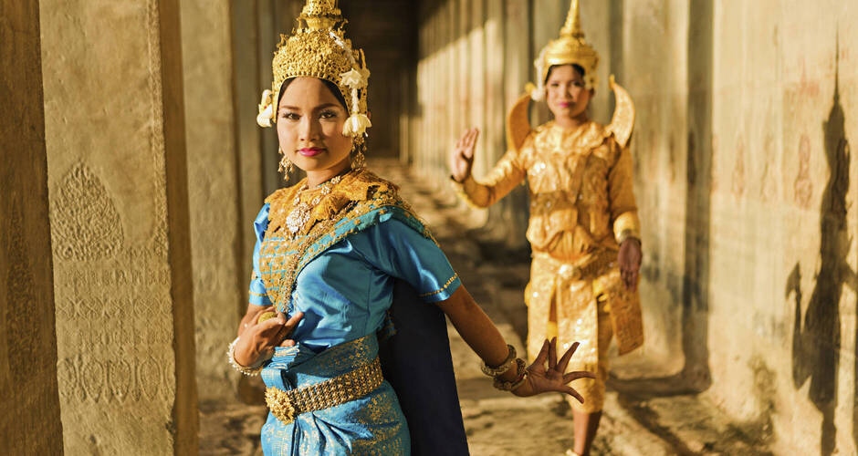 Apsara Tänzerinnen im Angkor Wat 