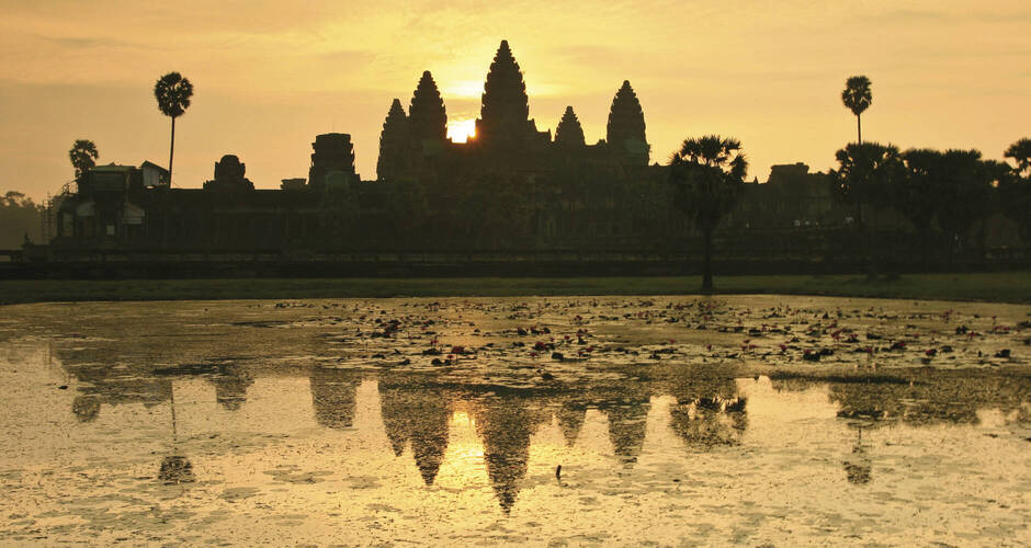 Sonnenaufgang in Angkor Wat 