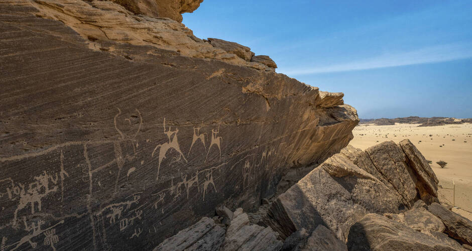 Felszeichnungen in Jubbah 