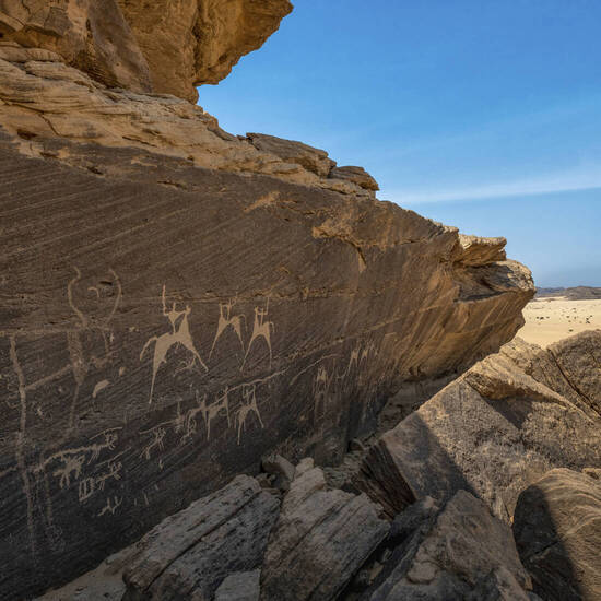 Felszeichnungen in Jubbah 