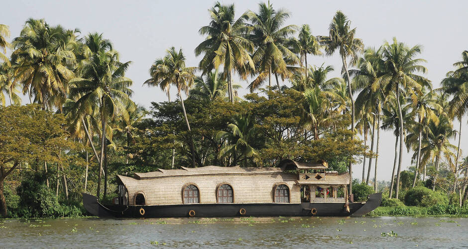 Hausboot in den Backwaters von Kerala 