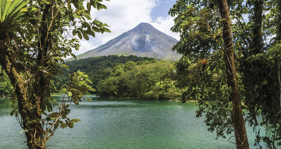 Blick auf den Vulkan Arenal 