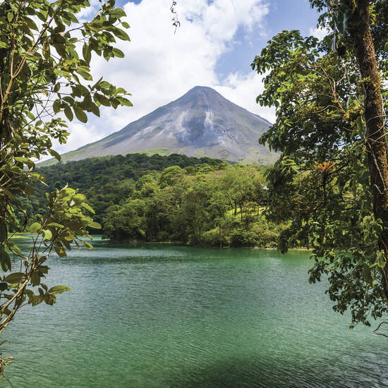 Blick auf den Vulkan Arenal 