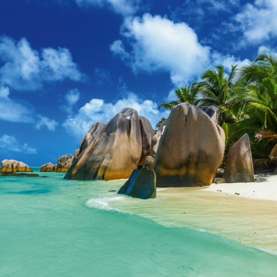 Anse Source d&#39;Argent - Strand auf der Insel La Digue auf den Seychellen © Simon Dannhauer - Fotolia