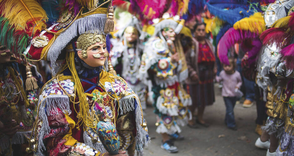 Traditionelle Trachten in Chichicastenango 
