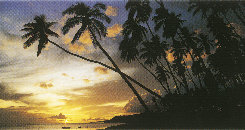 Malerischer Sonnenuntergang auf Hawaii 