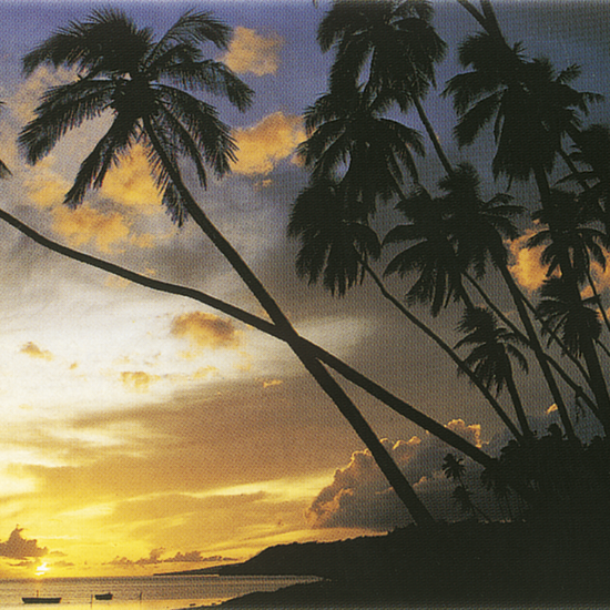 Malerischer Sonnenuntergang auf Hawaii 