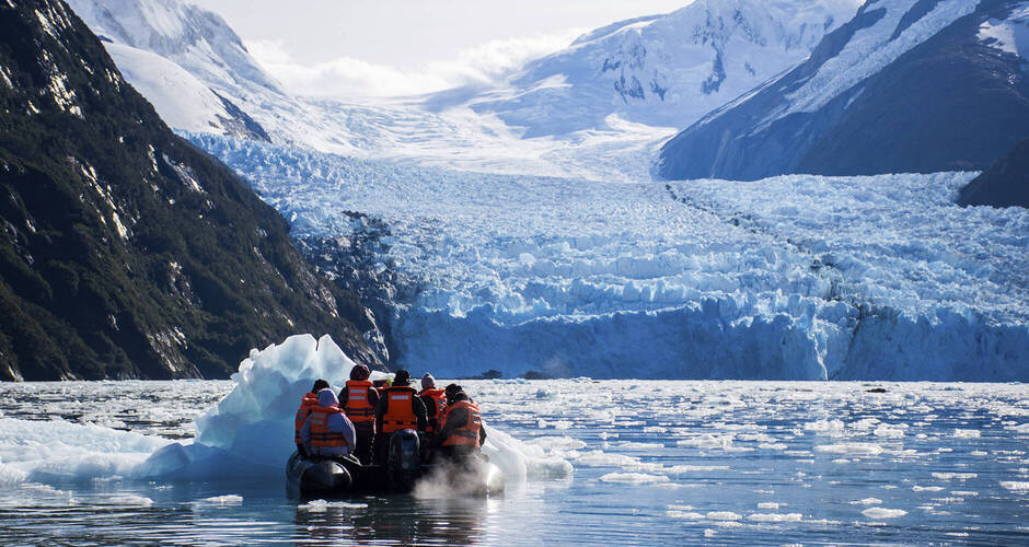 Auf dem Weg ganz nah an den Gletscher 