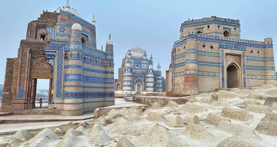 Eindrucksvolle Bauwerke in Multan 