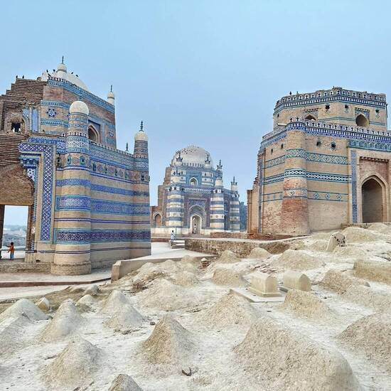 Eindrucksvolle Bauwerke in Multan 