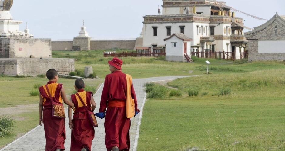 Junge Mönche im Kloster Erdene Zuu 