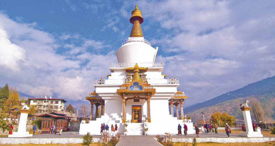 Wunderschöne Chörte in Thimpu 