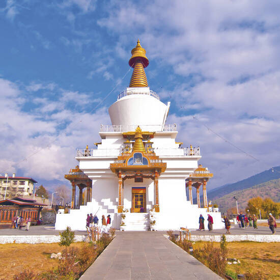 Wunderschöne Chörte in Thimpu 