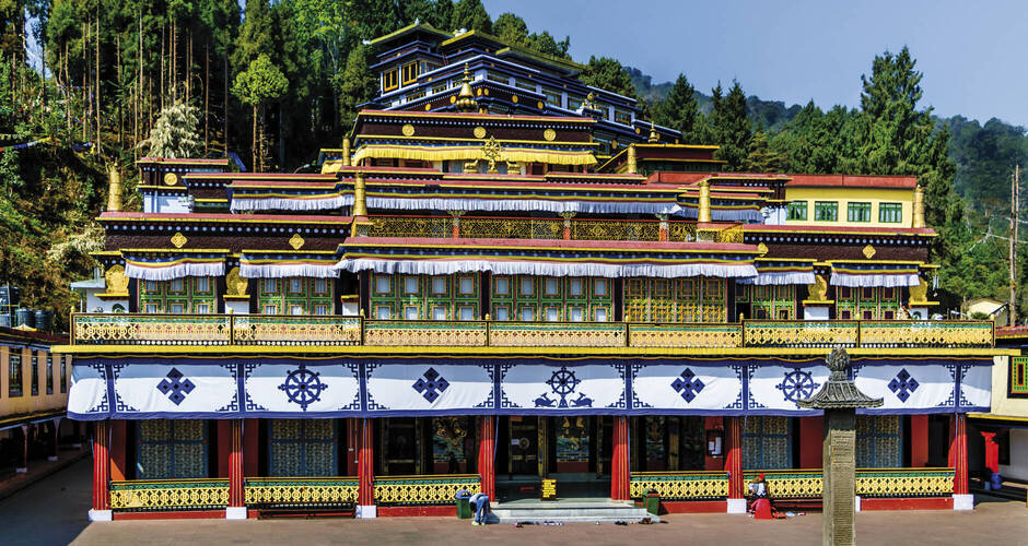 Farbenfrohes Kloster Rumtek 