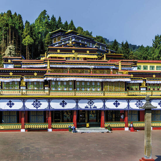 Farbenfrohes Kloster Rumtek 