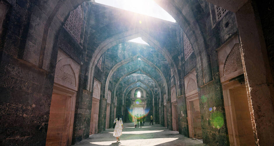 Mystische Stimmung im Jahaz Mahal 