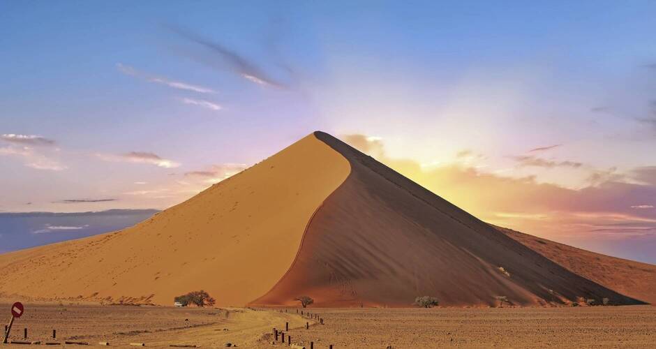 Eine der höchsten Dünen am Sossusvlei 