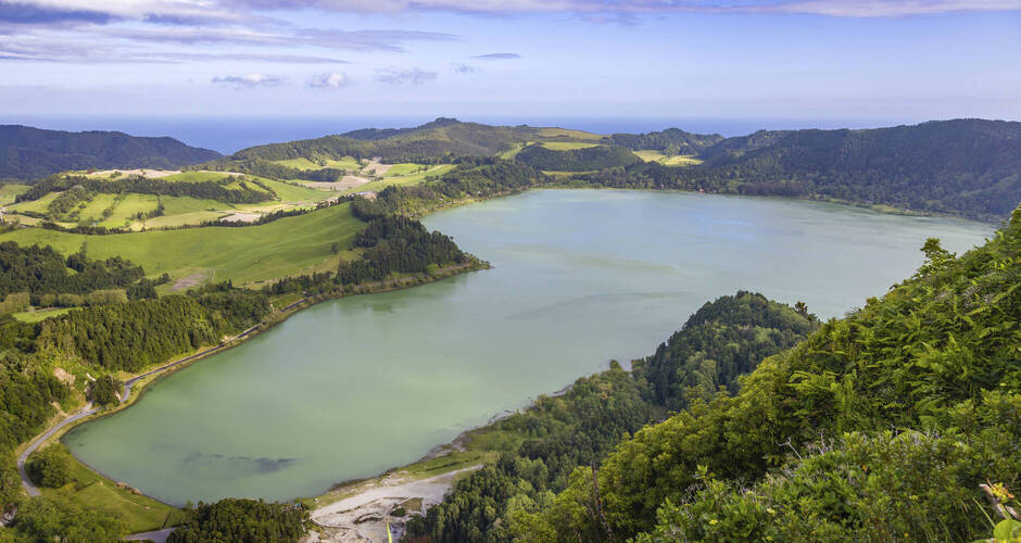 Furnas-See auf São Miguel, Azoren 