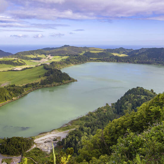 Furnas-See auf São Miguel, Azoren 