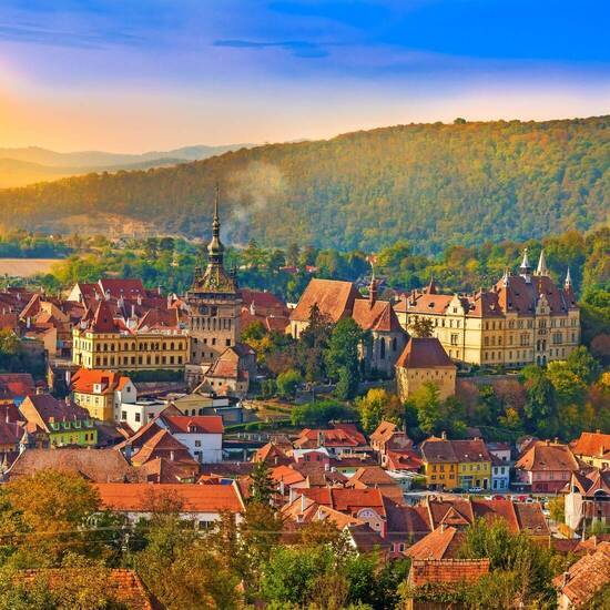Panoramablick auf Sighisoara in Siebenbürgen © Balate Dorin - stock.adobe.com