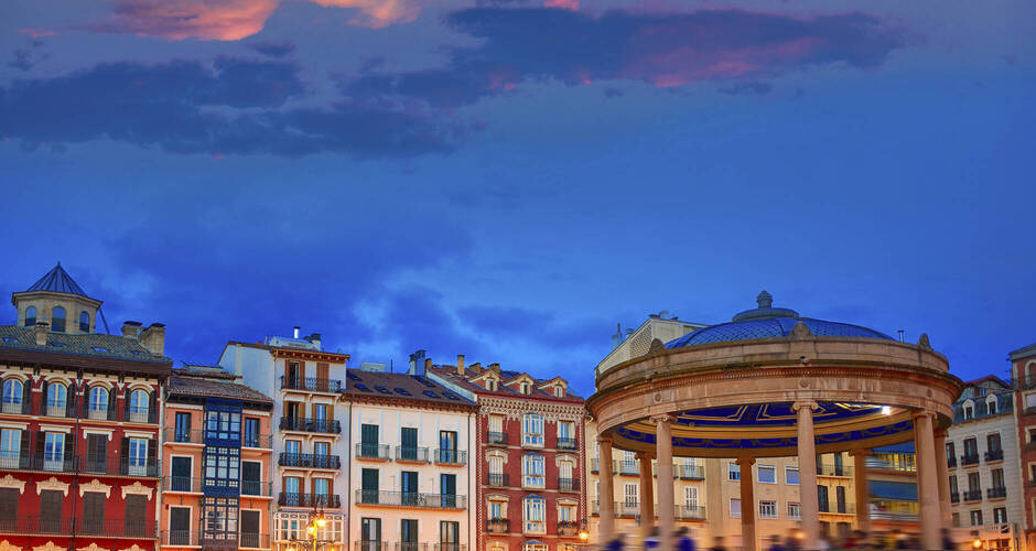 Pamplona, Navarra, Plaza del Castillo 