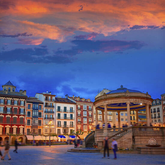 Pamplona, Navarra, Plaza del Castillo 